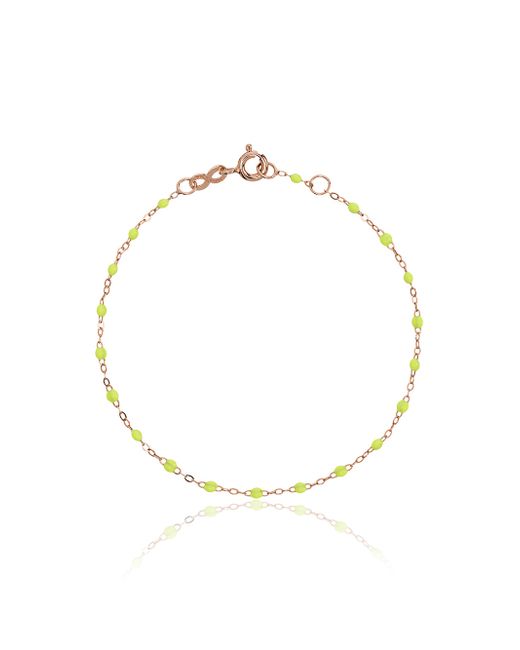 Gigi Clozeau lime RG bead rose bracelet