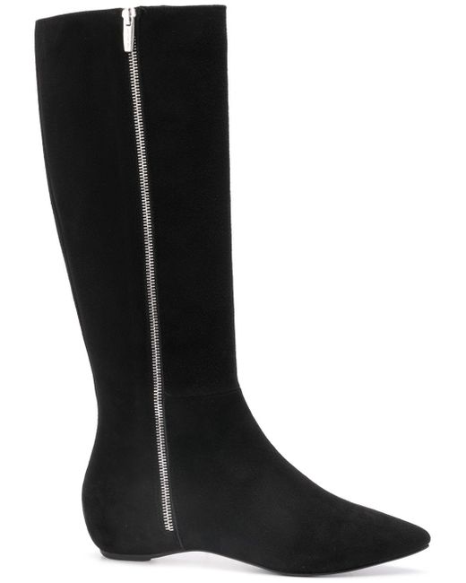 The Seller zipped mid-calf boots