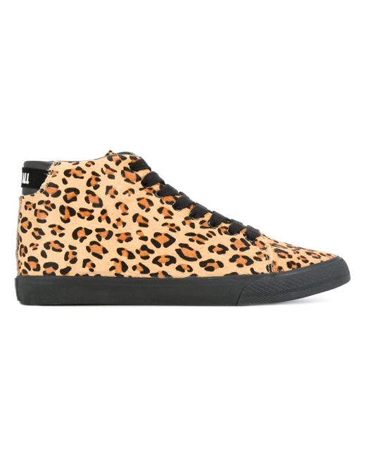 Hysteric Glamour leopard print hi-top sneakers