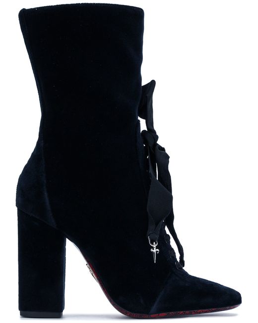 Cesare Paciotti bow lace over the ankle boots