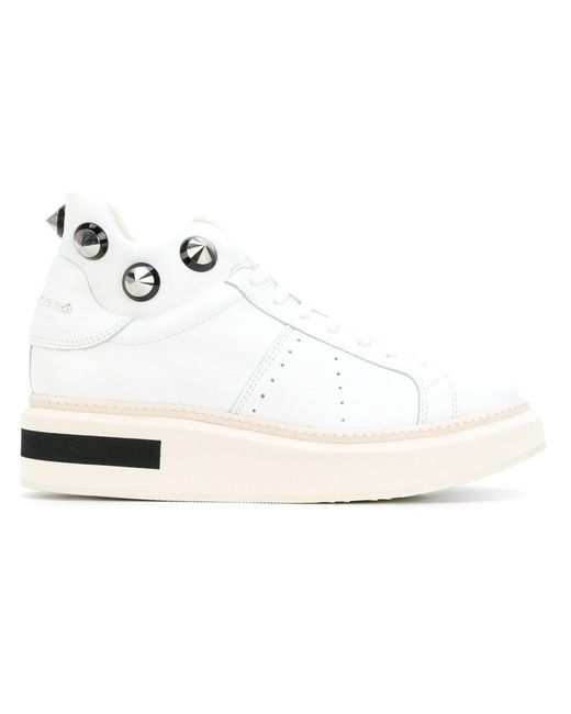 Paloma Barceló studded platform mid-top sneakers
