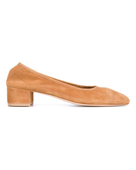 Maryam Nassir Zadeh Roberta Suede Pumps with Round Toe