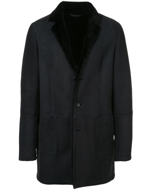 Desa Collection buttoned shearling coat