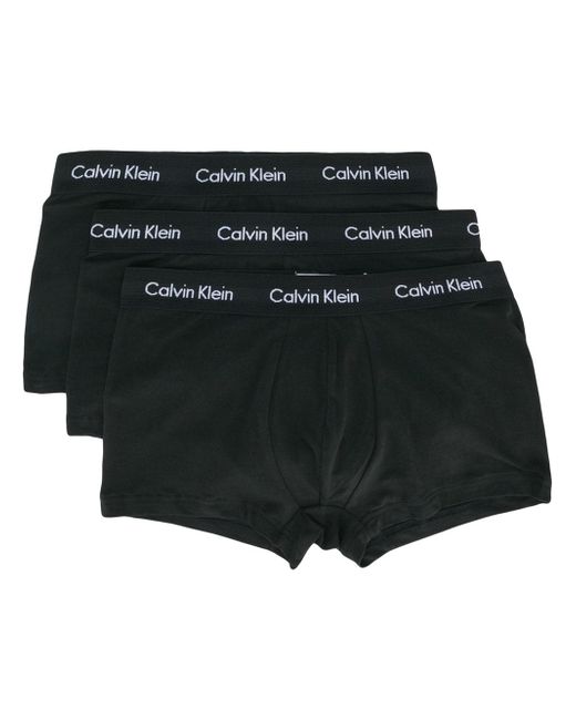 Calvin Klein pack of three low rise trunks