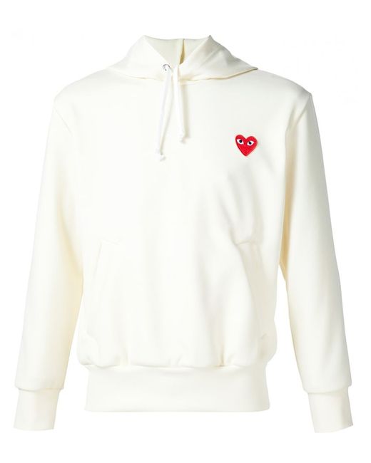 Comme Des Garçons Play heart application hoodie