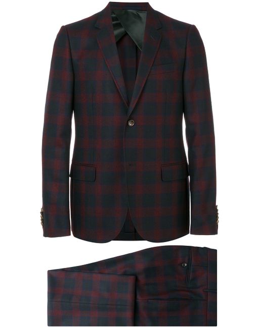 Gucci check two-piece suit