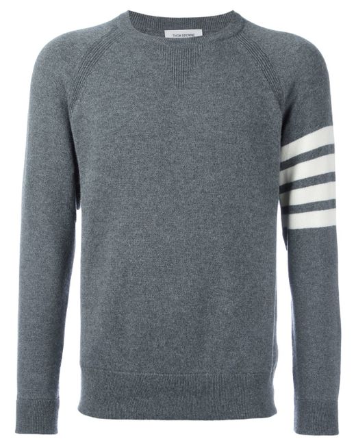 Thom Browne Fully Fashioned French Terry Crewneck Sweatshirt With