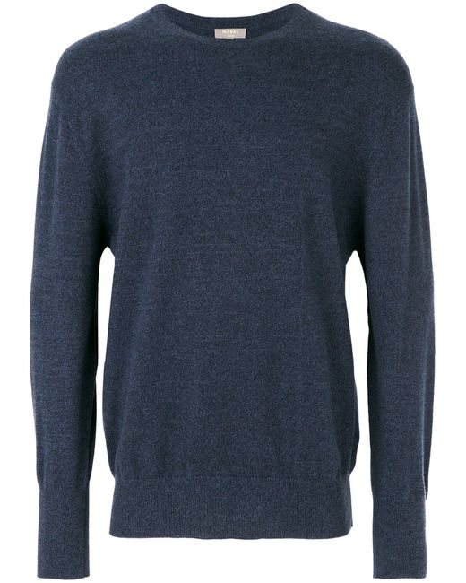 N.Peal The Oxford round neck 1ply jumper