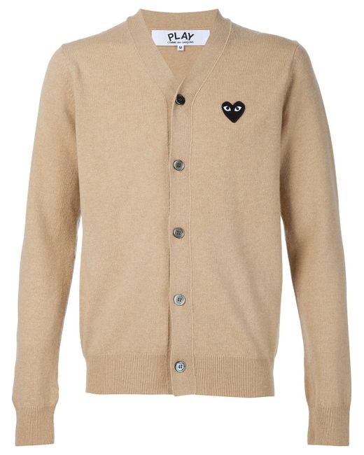 Comme Des Garçons Play embroidered heart cardigan