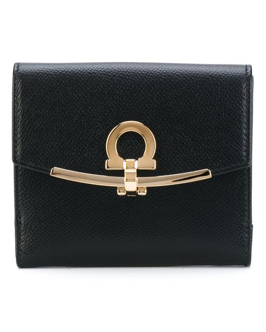 Salvatore Ferragamo fold-over clasp purse women