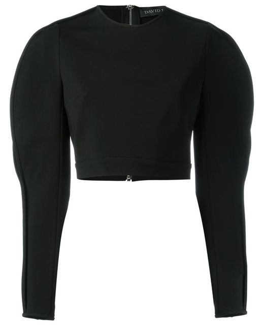 David Koma slit sleeves blouse 10 Viscose/Polyamide/Spandex/Elastane