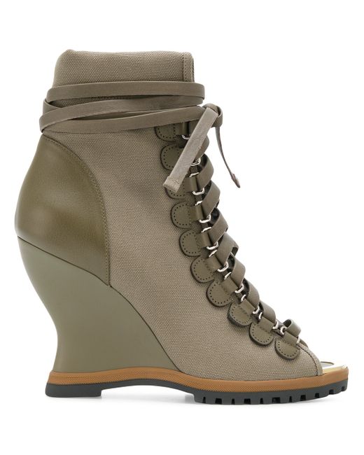 Chloé River wedge boots