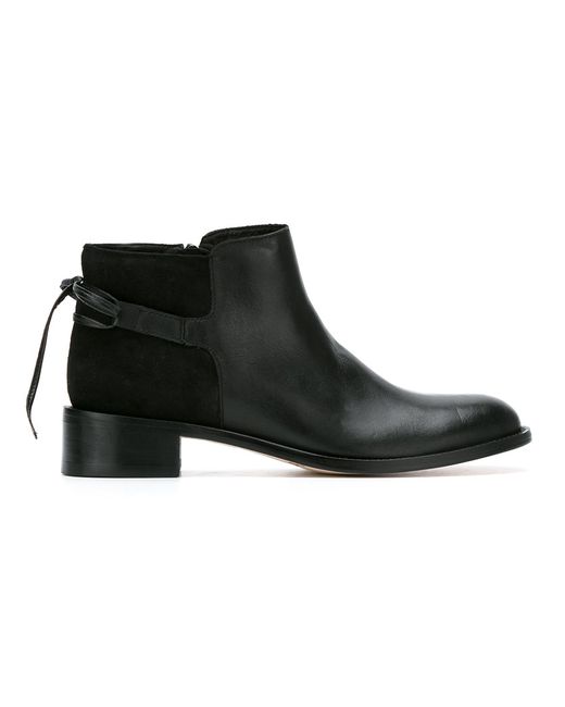 Sarah Chofakian leather lace-up boots
