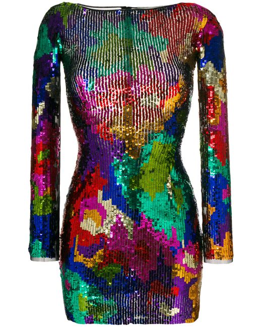 Amen sequined fitted dress