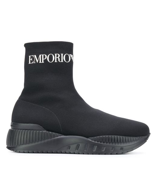 Emporio Armani sock hi-top sneakers