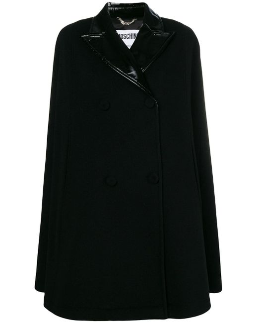 Moschino oversized cape coat