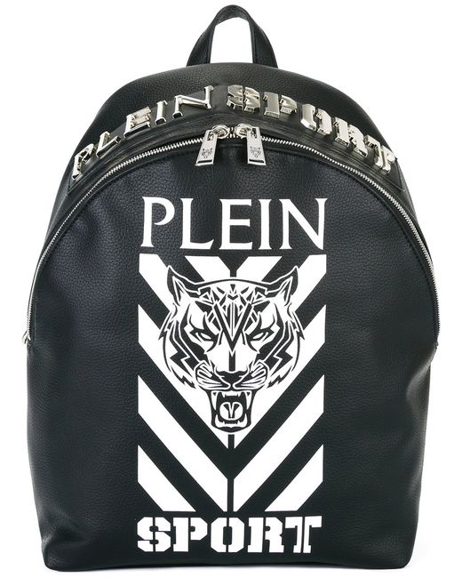 Plein Sport logo print backpack Polyurethane/Polyester/Metal Other
