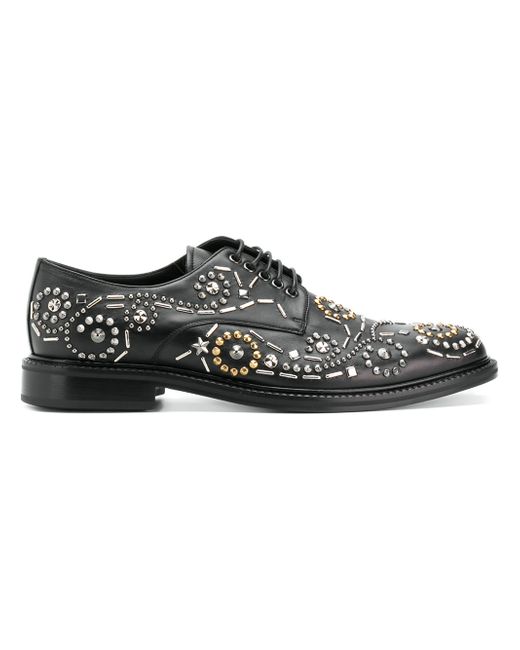 Versace studded Derby shoes