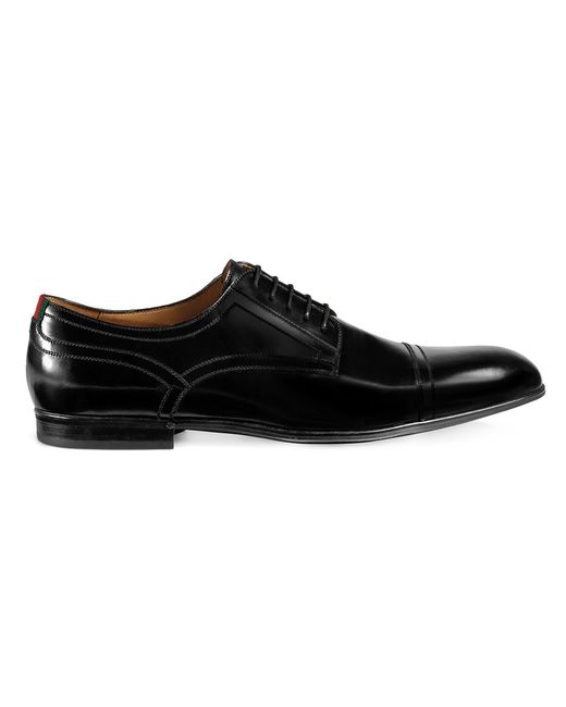 Gucci Leather lace-up with Web
