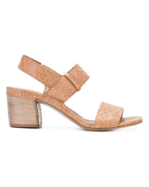 Del Carlo embossed strappy sandals