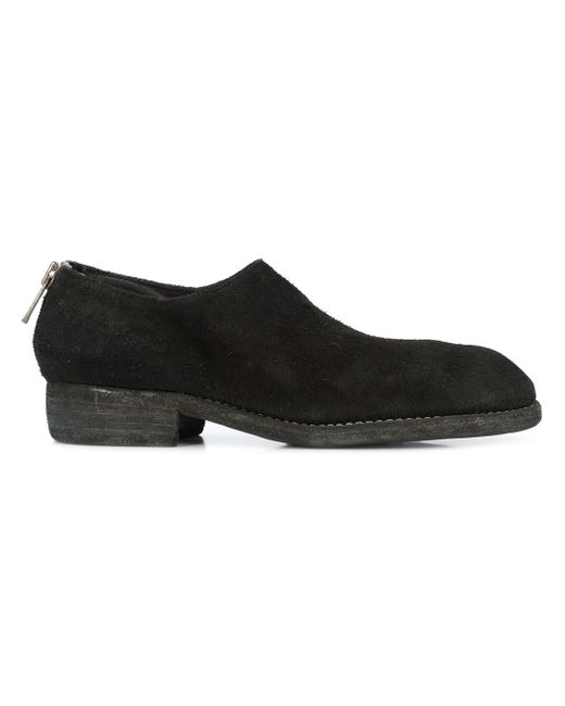 Guidi rear zip loafers
