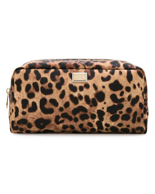 Dolce & Gabbana leopard print make-up bag