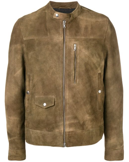Mauro Grifoni brushed leather jacket