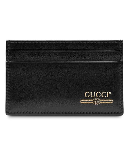 Gucci card case with logo