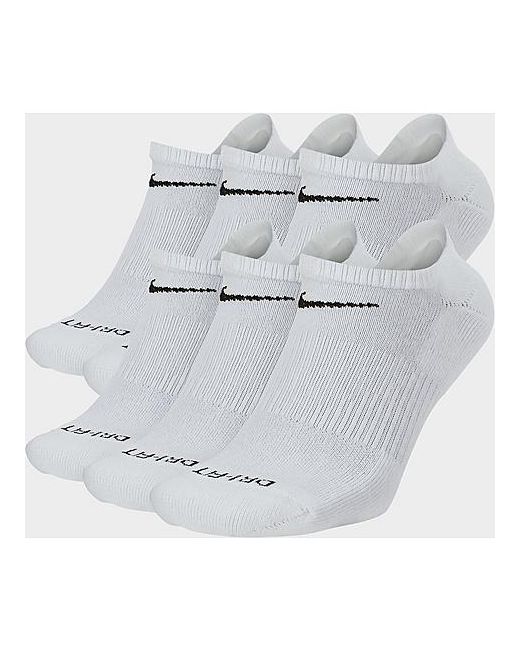 Nike Everyday Plus Cushioned 6-Pack No-Show Training Socks in
