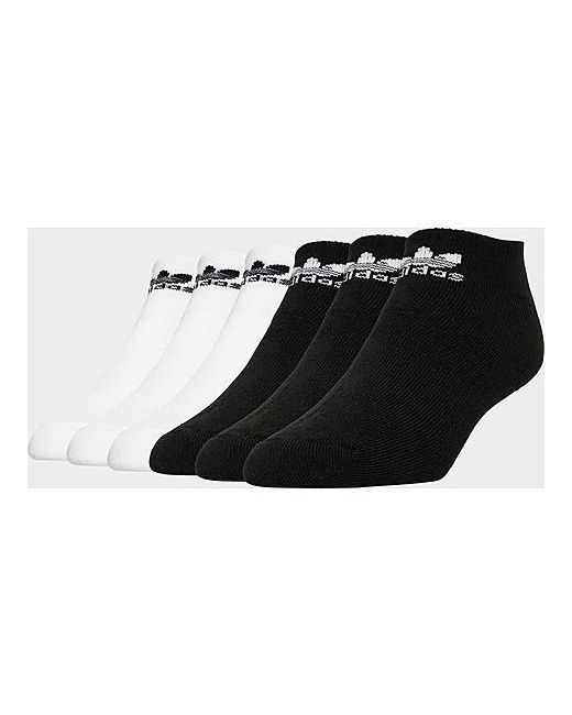 Adidas Trefoil Cushioned 6 Pack No-Show Socks in