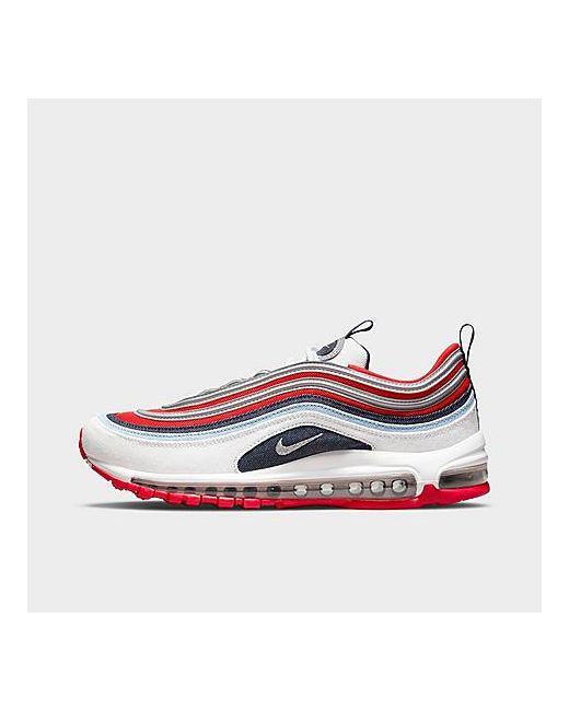 Nike Air Max 97 Casual Shoes in White/Chile Red