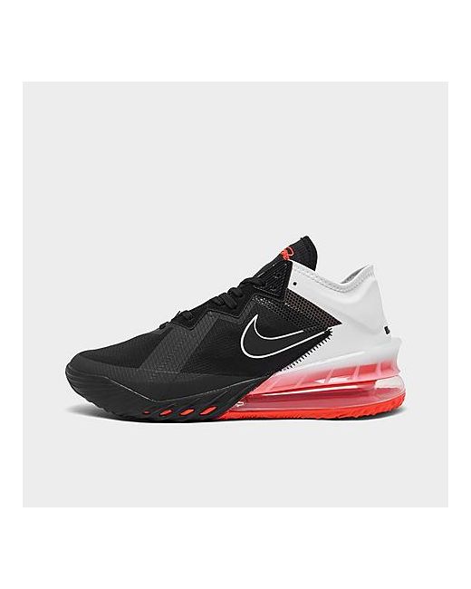 Nike LeBron 18 Low Basketball Shoes in Black/Orange/Black