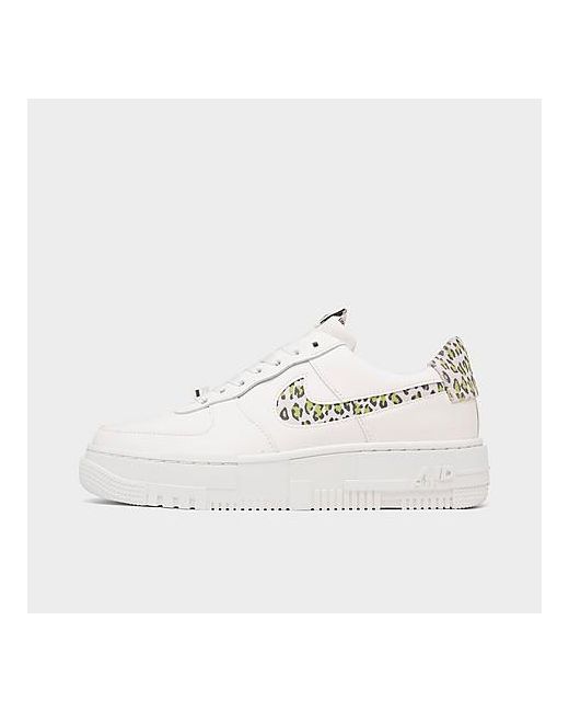Nike Air Force 1 Pixel SE Animal Casual Shoes in White/Animal Print/Sail