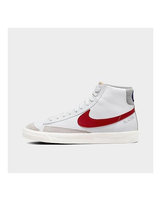 Nike Blazer Mid 77 Athletic Club Casual Shoes in White/White
