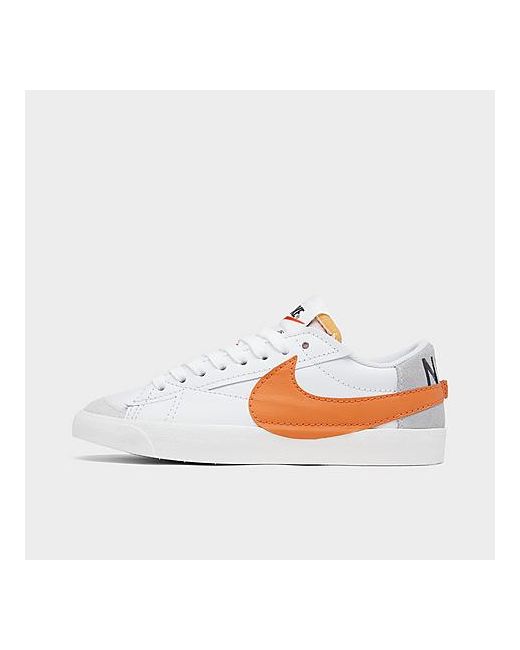 Nike Blazer Low 77 Jumbo Swoosh Casual Shoes in White/White