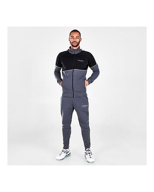 Sonneti Emmet Full-Zip Fleece Track Suit in Grey