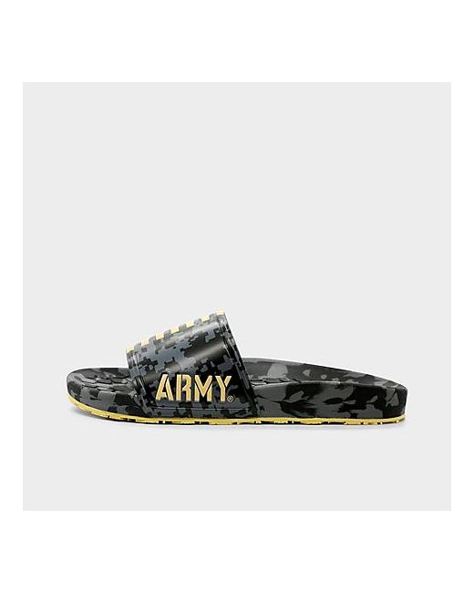Hype Co. Army Black Knights College Slydr Slide Sandals in Camo/Black/Black