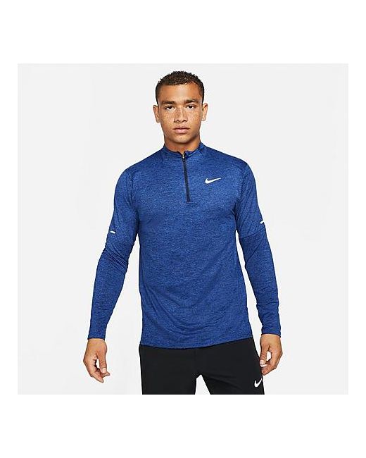 Nike Dri-FIT Element Half-Zip Running Shirt in Blue/Obsidian