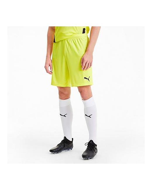 Puma teamGOAL 23 Knit Shorts in Yellow/Fluo Yellow 100 Polyester/Knit