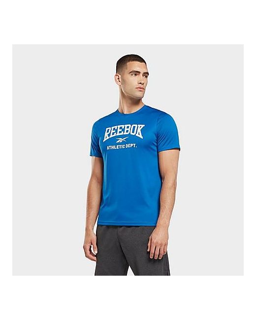 Reebok Workout Ready Graphic Print Short-Sleeve T-Shirt in 100 Polyester