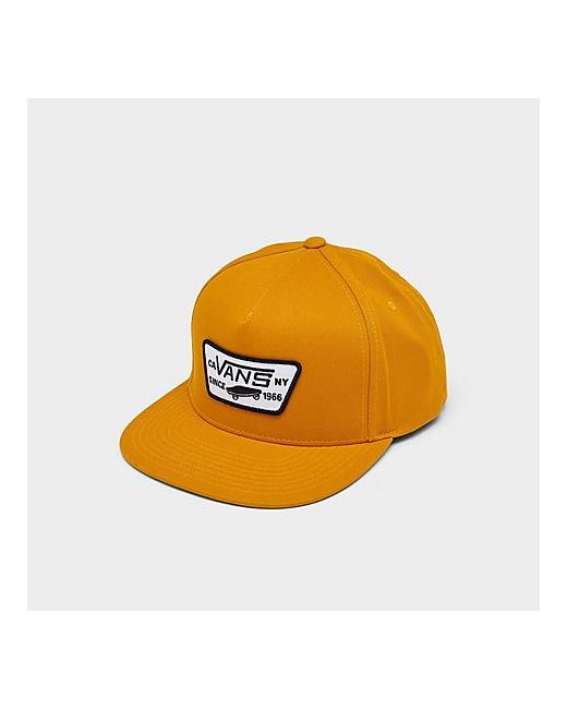 Vans Full Patch Snapback Hat in Yellow 100 Cotton
