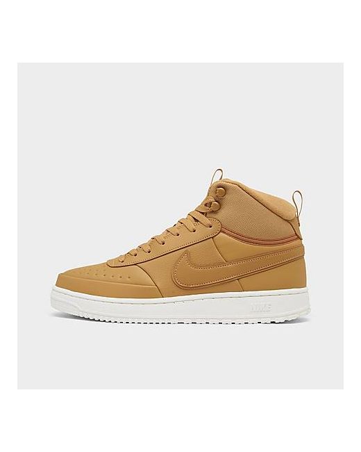 Nike Court Vision Mid Winterized Casual Shoes in Beige/Elemental Gold