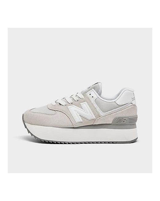 New Balance 574 Platform Casual Shoes in Grey/Reflection