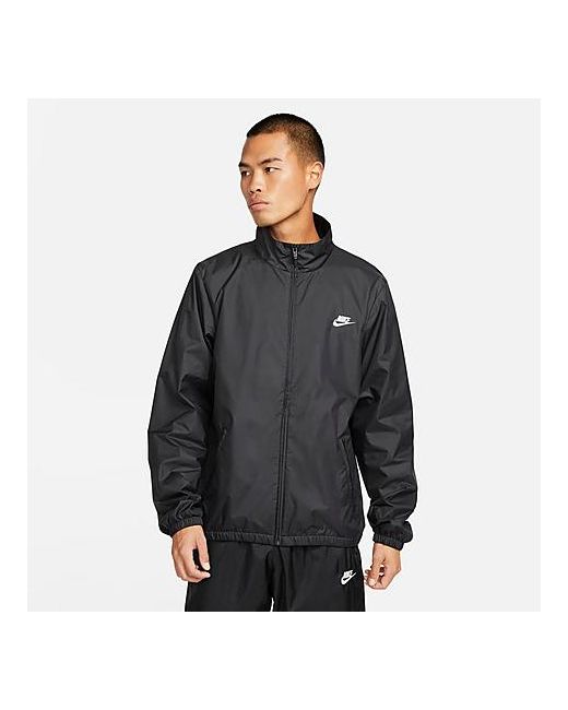 Nike Club Full-Zip Woven Jacket in Black/Black Medium 100 Nylon/Taffeta