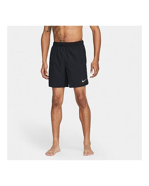 Nike Dri-FIT Challenger 7 Unlined Running Shorts in Black/Black Small 100 Polyester