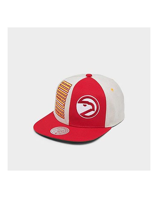 Mitchell And Ness Atlanta Hawks NBA Pop Panel Snapback Hat in 100 Polyester