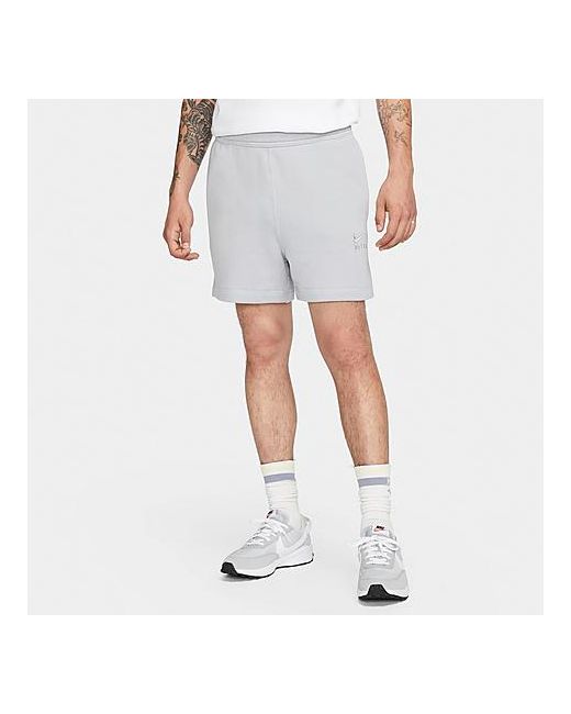 Nike Sportswear Air French Terry Shorts in Grey/Wolf Grey 100 Cotton