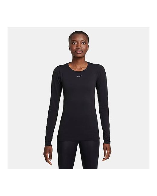 Nike Dri-FIT ADV Aura Long-Sleeve T-Shirt in Black/Black