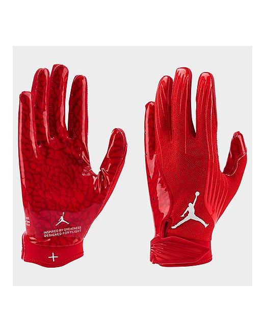Jordan Fly Lock Football Gloves in University Large Polyester/Spandex/Knit