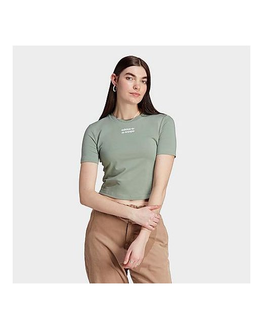 Adidas Originals Linear T-Shirt in Green XS